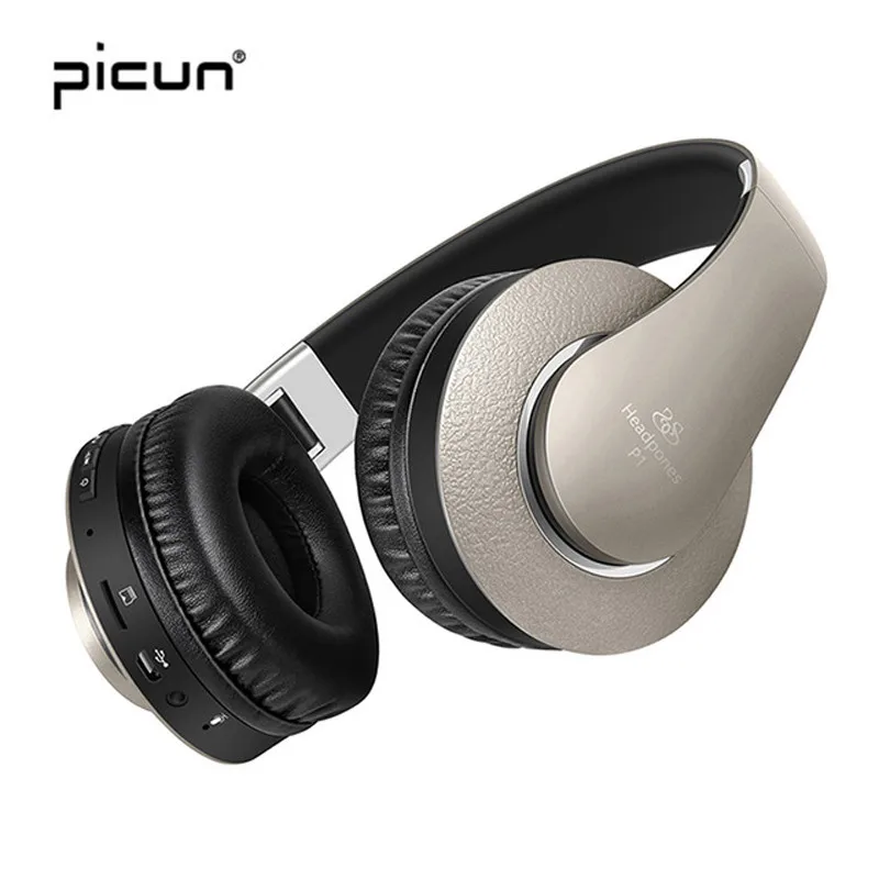 Picun P1 Беспроводной Bluetooth Наушники Стерео наушники с Микрофоном Поддержка TF Карта