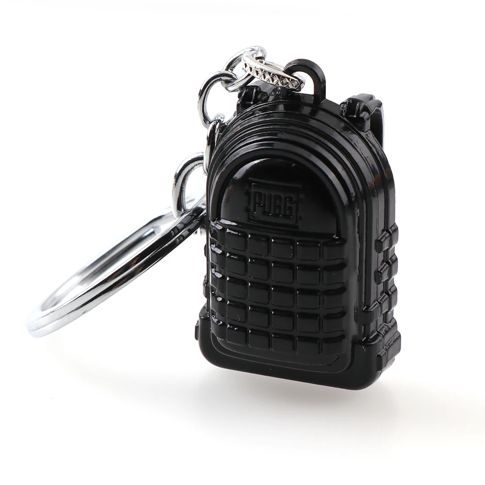 

1Pieces Hot Game PUBG Backpack Playerunknown's Battlegrounds Cosplay Props Alloy Armor Model Key Chain Keychain