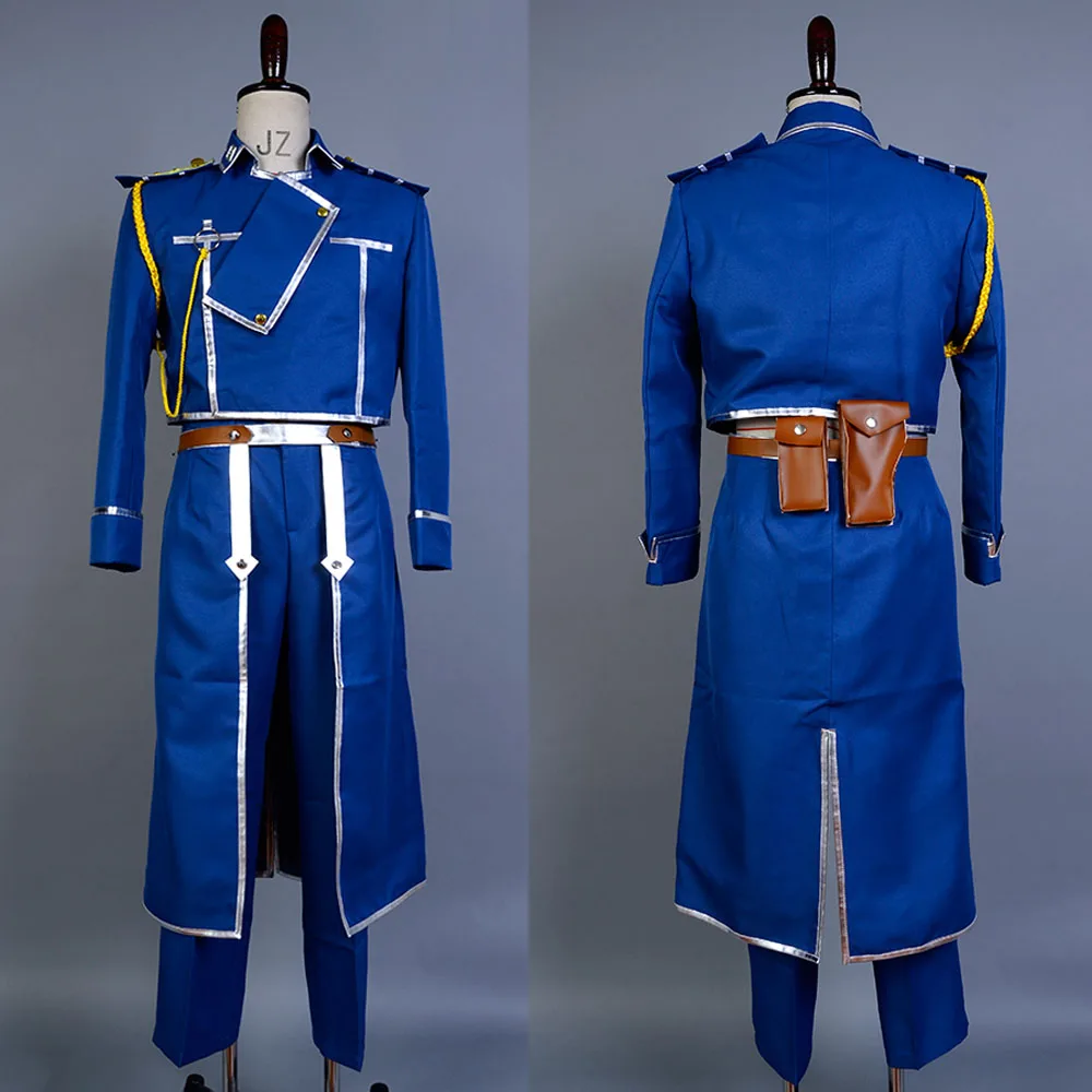 

Fullmetal Full Metal Alchemist Roy Mustang Cosplay Costume Military Uniform Suit