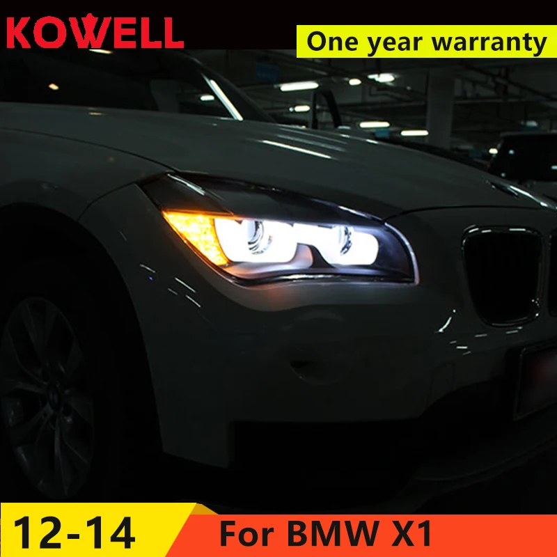 KOWELL автомобильный Стайлинг для BMW E84 фары X1 2011- светодиодный фонарь 120 125 Ангел глаз фары би ксенон передние аксессуары