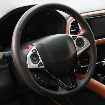 

ABS Matte For Honda HRV HR-V Vezel 2015 2016 Car Accessories Car Steering wheel Button frame Cover Trim Car Styling 2PCS