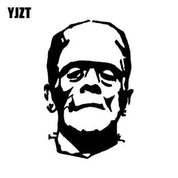 

YJZT 9.8*15.3CM Interesting Halloween Horrors Of Zombie Decor Car Stickers Vinyl Accessories Black/Silver C12-1044