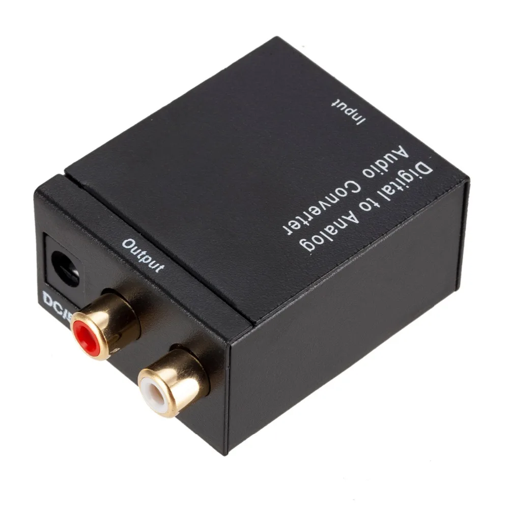 

Digital Optical Coaxial Signal To Analog Audio Converter Adapter RCA Digital To Analog Optical Digital Coaxial Audio Converters