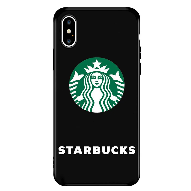 

JAMULAR Fashion starbuck Menina Phone Case for iPhone 7 8 Plus 6 6S Plus TPU Silicone cover for iPhone XS MAX X XR Soft Cover