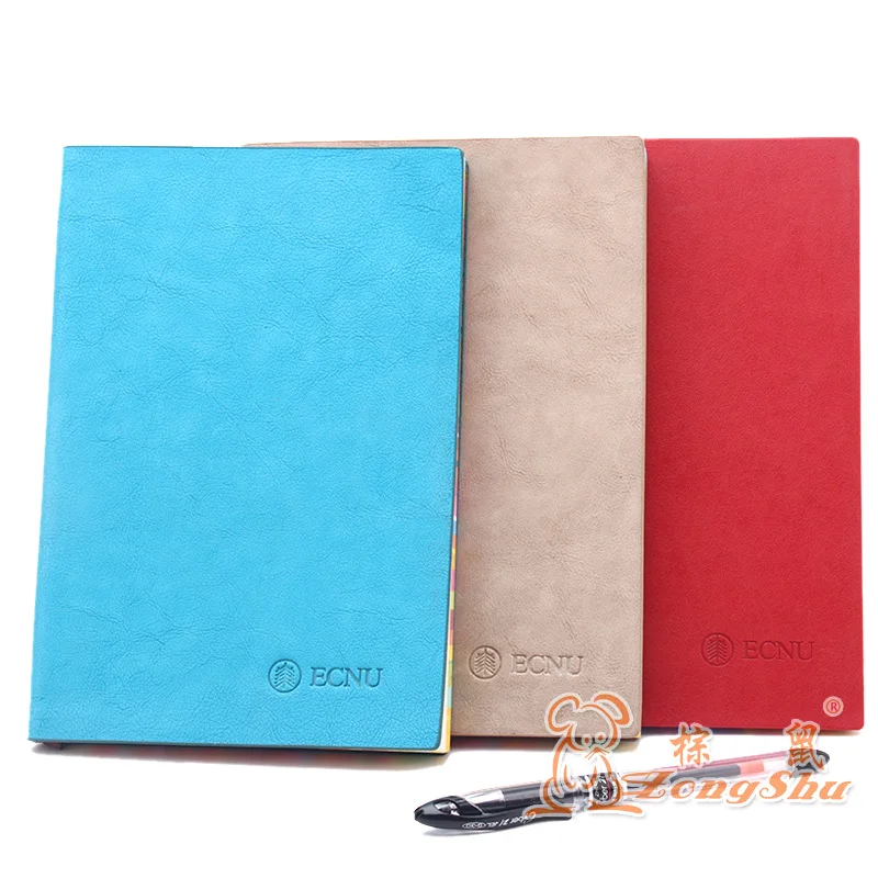 

PU Leather Paper Notebook Blank Notepad Book Vintage Soft Copybook Daily Memos Cover Journal Notebooks