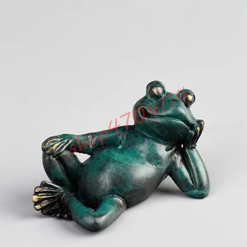 

Pure copper, animal frogman tea pet, exquisite crafts, tea ceremony decorations