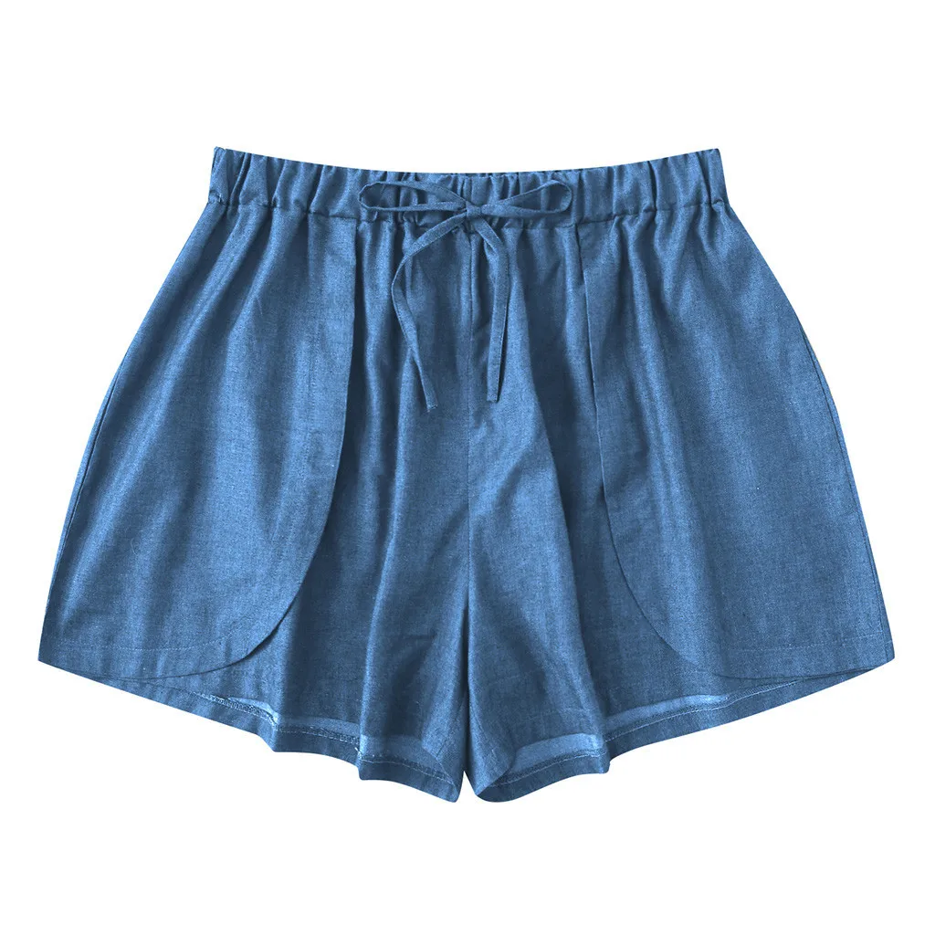 Модные шорты женские галстук из денима свободные шорты Pantalones Cortos Mujer повседневные спортивные Spodenki Damskie короткие Feminino korte broek