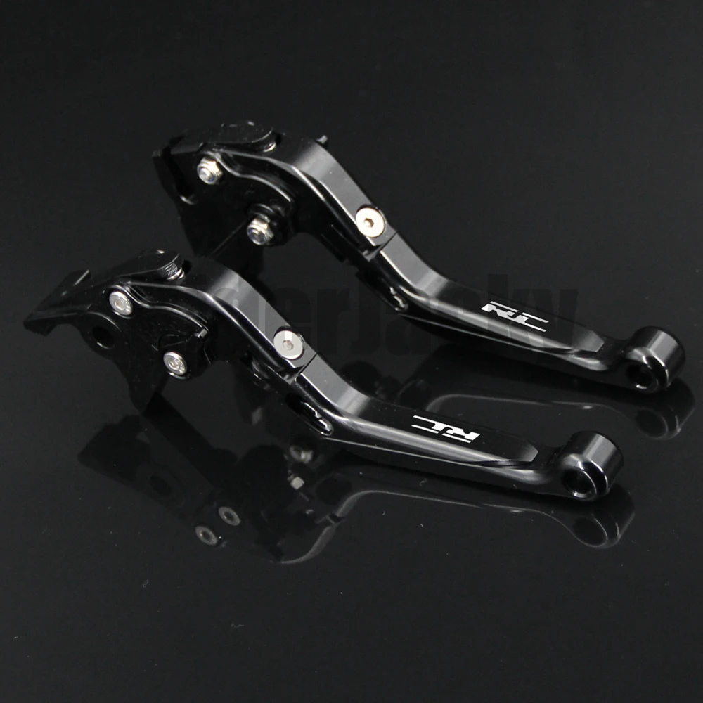 Для KTM RC390 RC 390 2013- полностью черные аксессуары для мотоциклов CNC регулируемый тормозной рычаг сцепления с логотипом