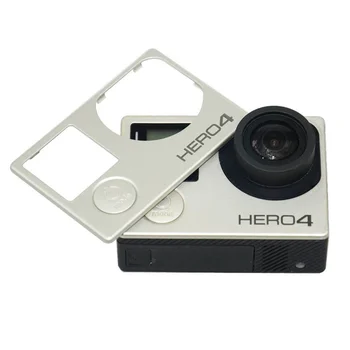 

Action Camera Front Faceplate Face Plate Body Panel Shell Camera Front Board Cover Frame Front Door Case for GoPro Hero 4 Silver