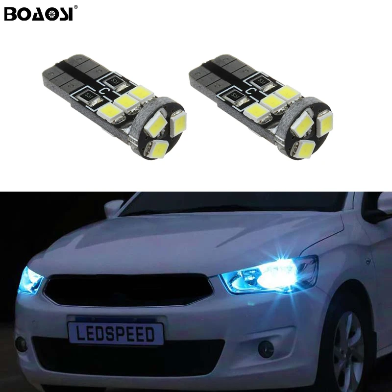 

BOAOSI 2x T10 W5W Canbus LED Car Interior Parking Lights For Hyundai solaris accent i30 ix35 i20 elantra santa fe tucson getz