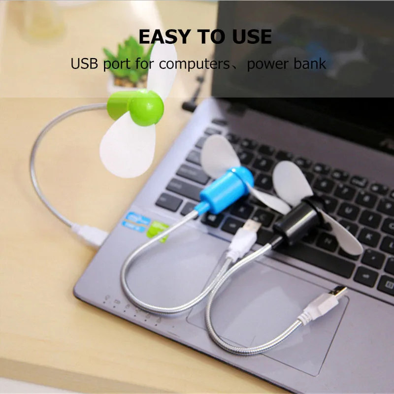 Портативный USB вентилятор для ноутбука настольного компьютера 5