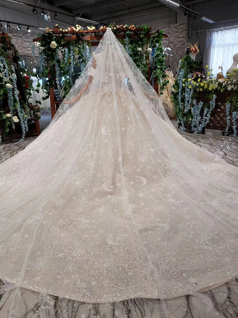 HTL432 shiny wedding dresses with glitter off the shoulder special neck sparckly wedding gowns 2019 new fashion robe de mariee (21)