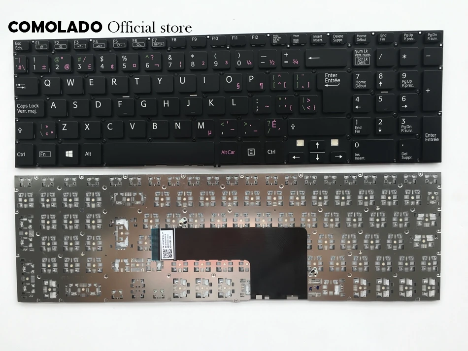 

CF Canada-French Keyboard for Sony VAIO Fit 15 fit15 SVF15 SVF15A SVF15E svf152c29v black keyboard CF Layout