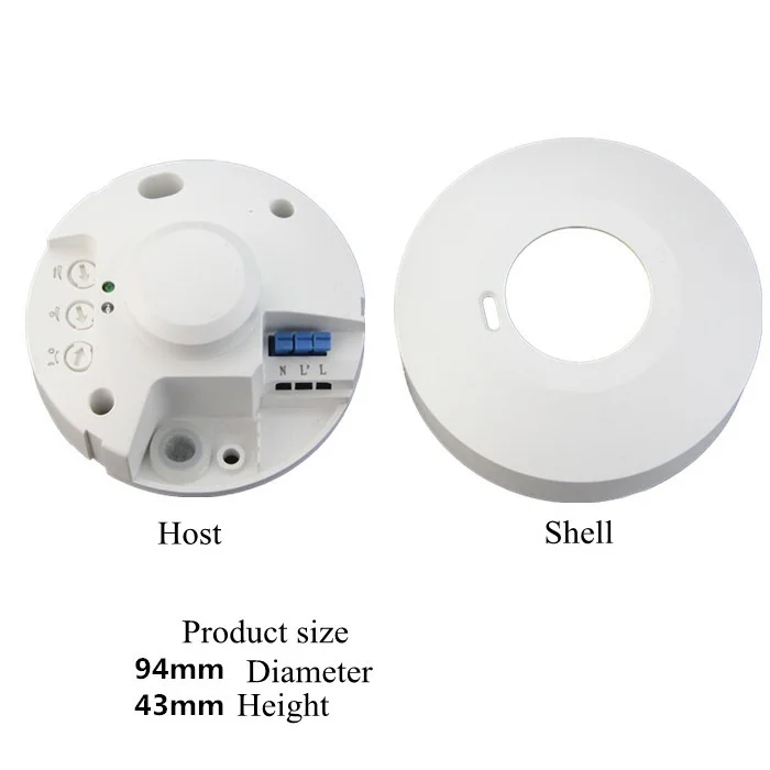 110 V-220 V 5,8 ГГц Hf Системы светодиодный микроволновый 360 градусов движения Сенсор выключатель света потолочный светильник для тела Детектор