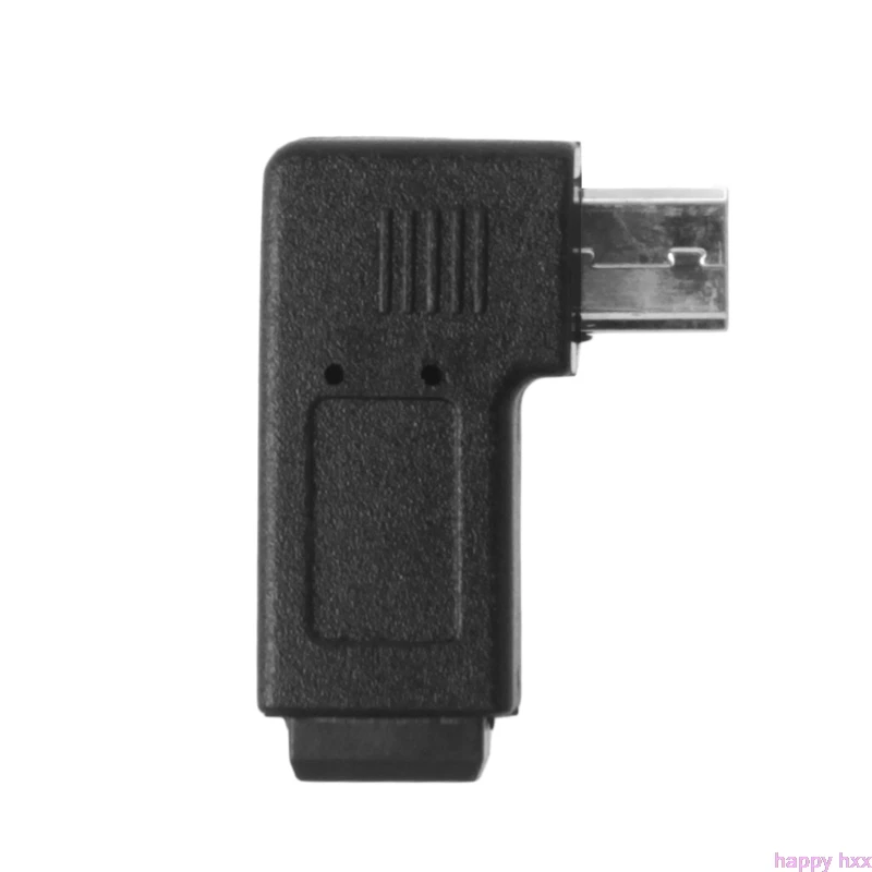 90d левый и правый угловой мини USB 5Pin Женский к Micro USB Мужской адаптер синхронизации данных