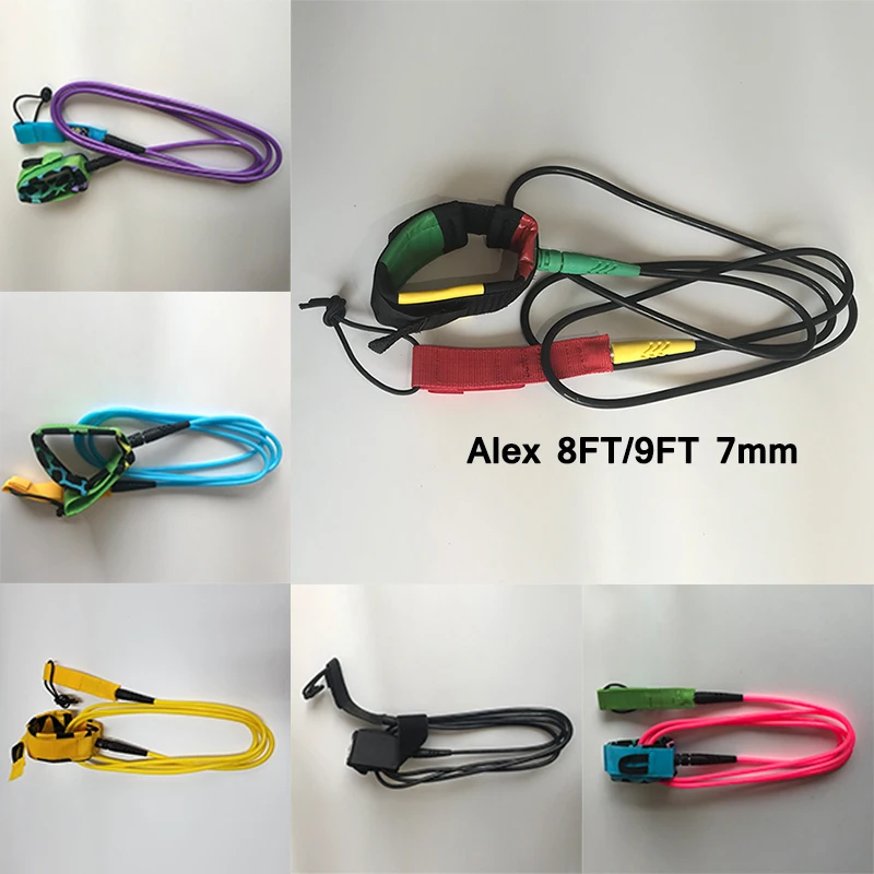SURFING SURFBOARD LEASHes /Polyurethane Nylon Cuff & Swivel Joints