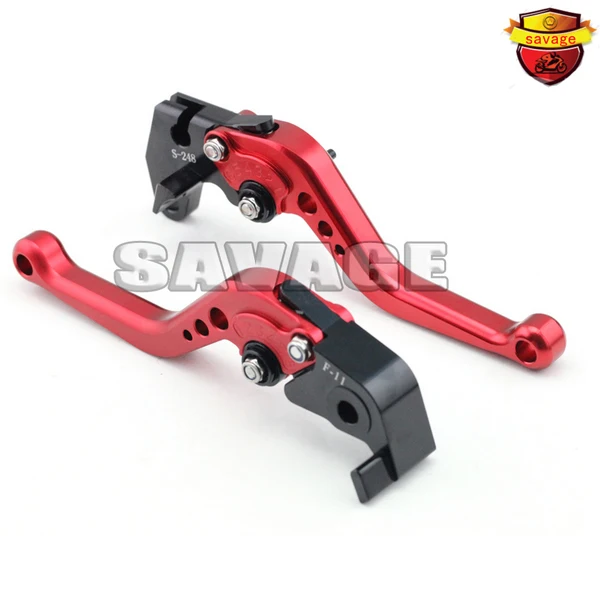 

For YAMAHA FZ16 2009-2012 (India Version) Motorcycle Accessories CNC Billet Aluminum Short Brake Clutch Levers Red