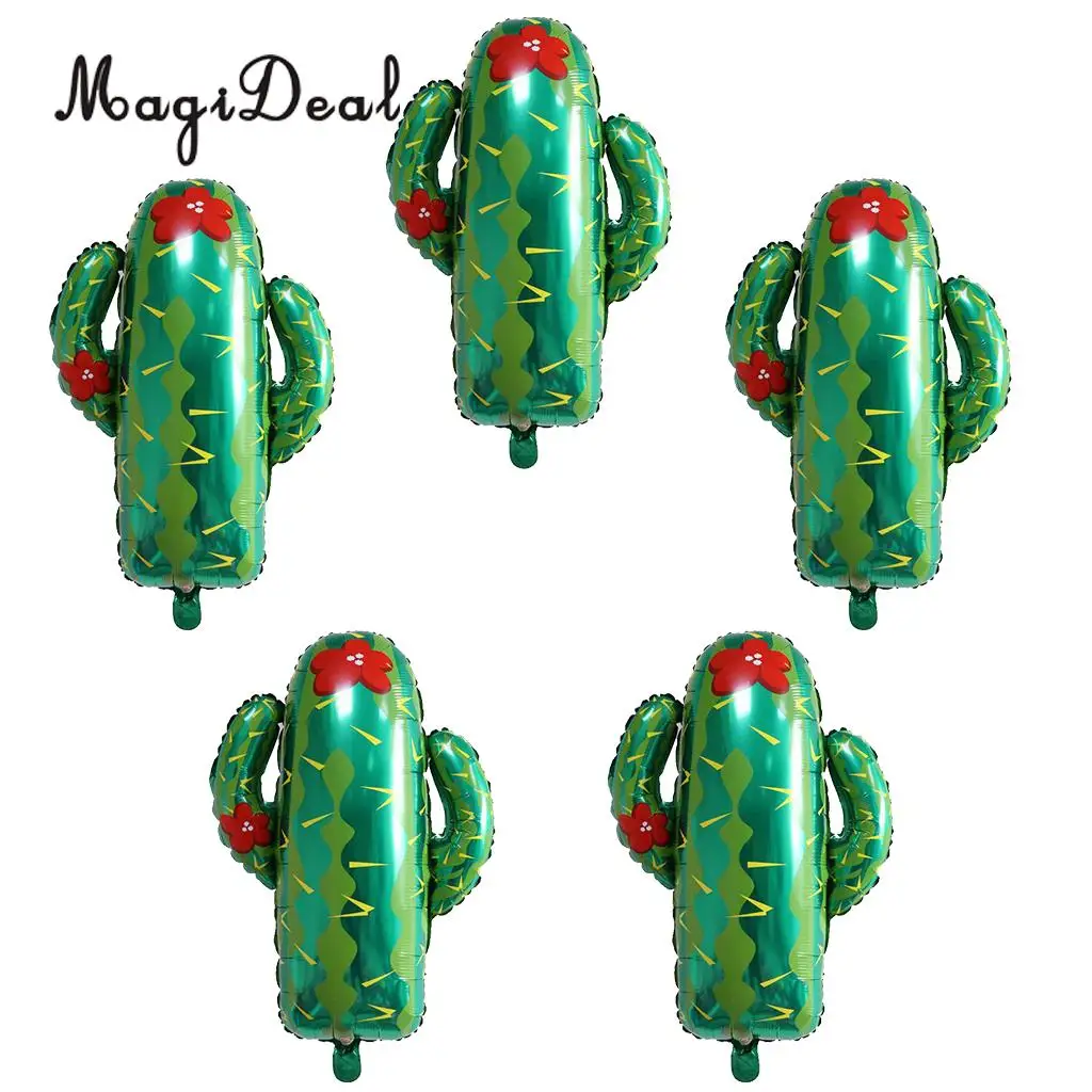 5 Pieces Cactus Aluminium Foil Balloon Baby Shower Kid Birthday Party Decor