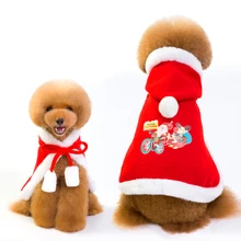 New Warm Winter Pet Clothes Coat Pet Cloak And Creative Teddy Dog Hoodie Christmas Cosplay S M L neko atsume cat new cosplay daily hoodie girl lovely sweater winter cloak hoodie warm coat costume