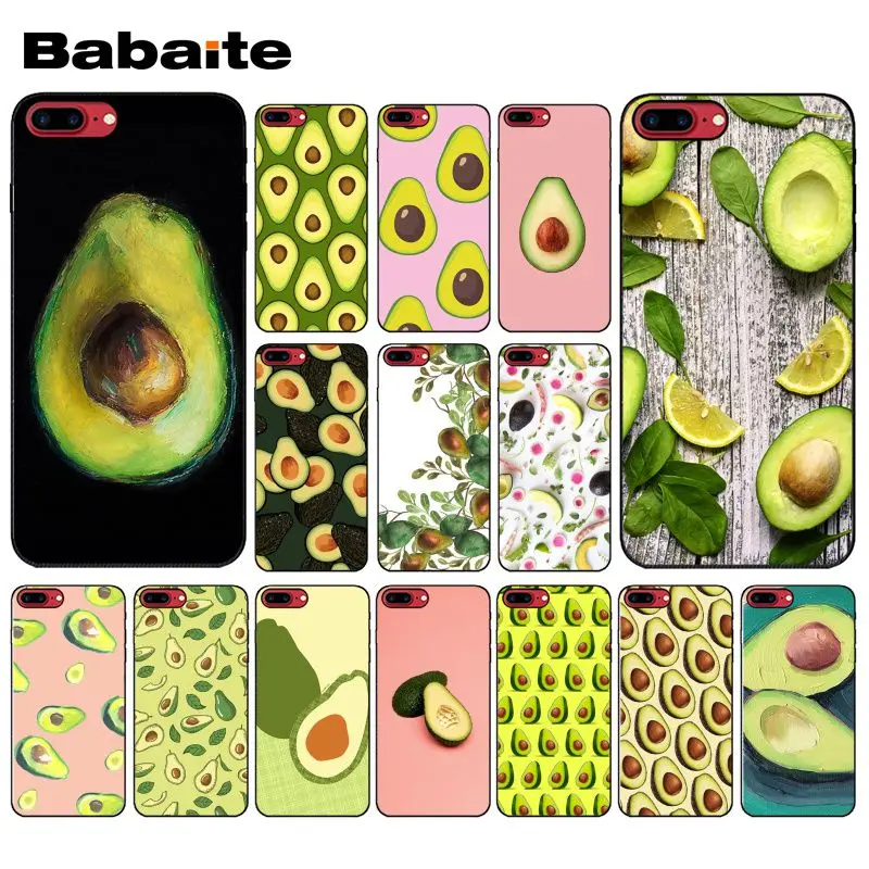 

Yinuoda Avocado Prints gold pattern tropical type Painted Phone Accessories Case for iPhone 5 5Sx 6 7 7plus 8 8Plus X XS MAX XR