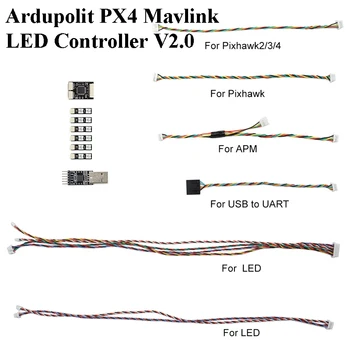 

Ardupolit PX4 Mavlink LED Controller V2.0 System Set LED Navigation Light Fr FPV RC Quadcopter Hexrcopter Multicopter Glider DIY