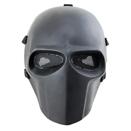 Армейская маска из стекловолокна для страйкбола Пейнтбольный шлем(черный) маска для лица спортивные шлемы