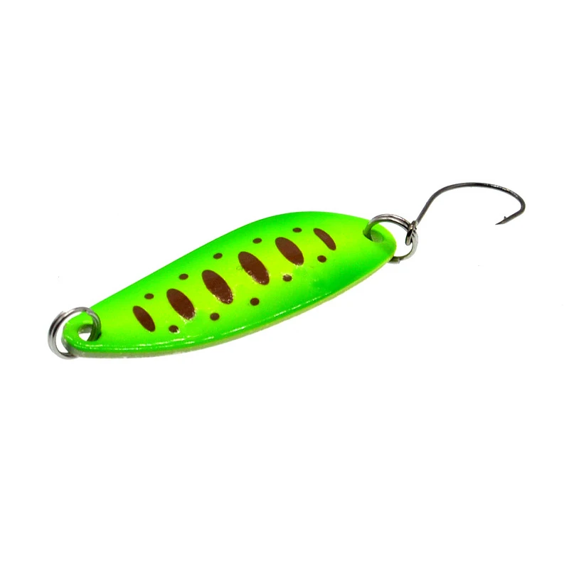 5pcs/Set 5g Sequin Bait Sinking Hard Fishing Lures Colored Willow  Leaves with Single Hook Fishing Tackle