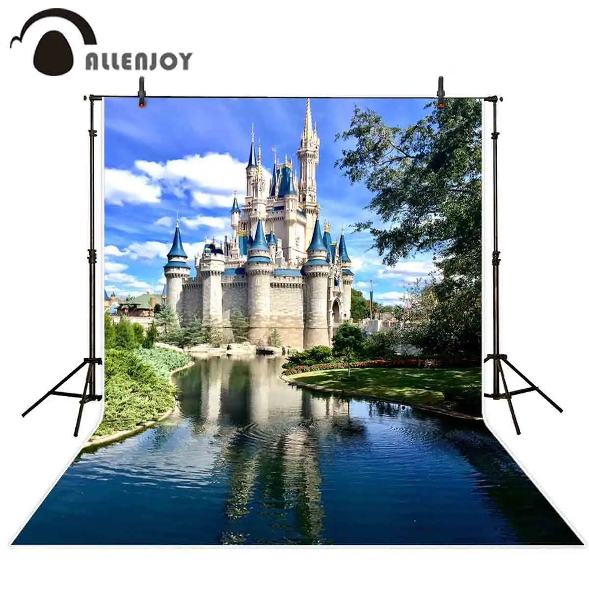 Allenjoy замок фон для фотосъемки пейзаж озеро Сказочный принц принцесса