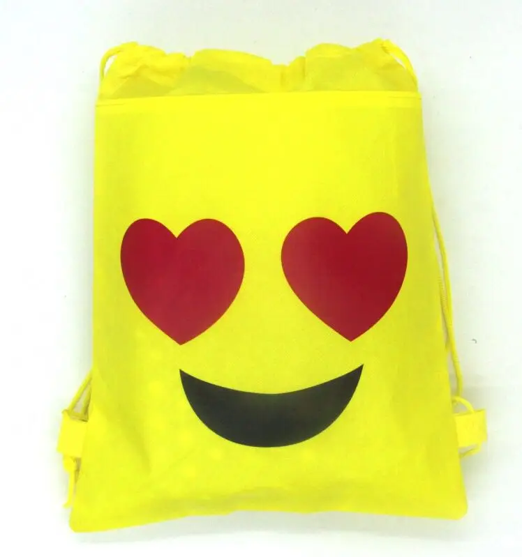 1pcs/lot emoji string bags baby shower party supplies kids birthday party emoji bagsin Party
