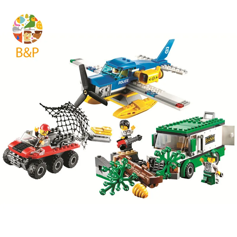 

Legoing 60175 409pcs City series The Mountain River Heist Model Building Block Educational DIY Toy For Children Gift10864