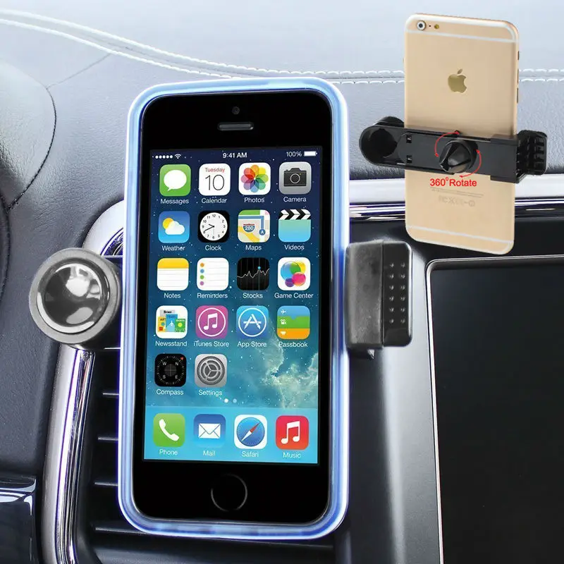 

Car Air Vent Mount Holder for Samsung Galaxy A9 A8 A7 A5 A3 E7 E5 J7 J5 J1 2015/2016 Stand Support 360 Rotation Elastic Holder