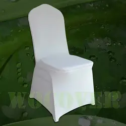 50 шт. белый чехол для стула тянущийся эластичный Универсальный спандексовые свадебные чехлы на стулья чехлы для свадеб вечерние банкетные