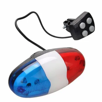 

6LED 4Tone Horn for Bicycle Bike Bells LED Bike Light Electronic Siren for Kids Bike Accessories Scooter