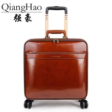 Мужская сумка для путешествий из натуральной кожи в стиле ретро, сумка для багажа, 20 дюймов, сумка для путешествий, чемоданы на колесах деловой чемодан на колесиках, коробка для полетов