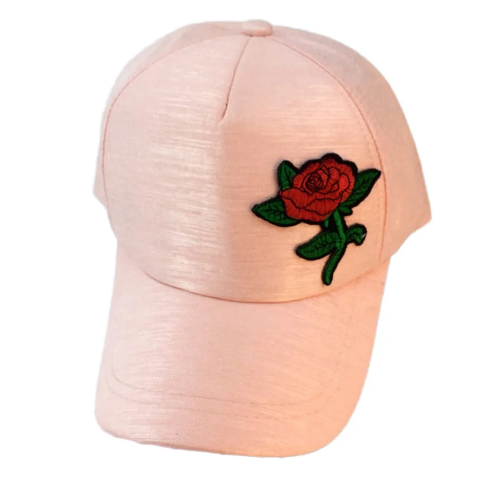 Весна унисекс цветочной аппликацией Бейсбол Кепки унисекс Snapback хип-хоп разные цвета плоская шляпа 180126-2
