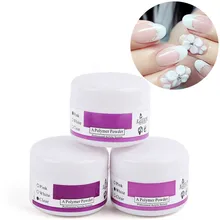 1 шт ногтей полимерный акриловый порошок кристалл ногтей советы строитель прозрачный розовый белый прозрачный цвет