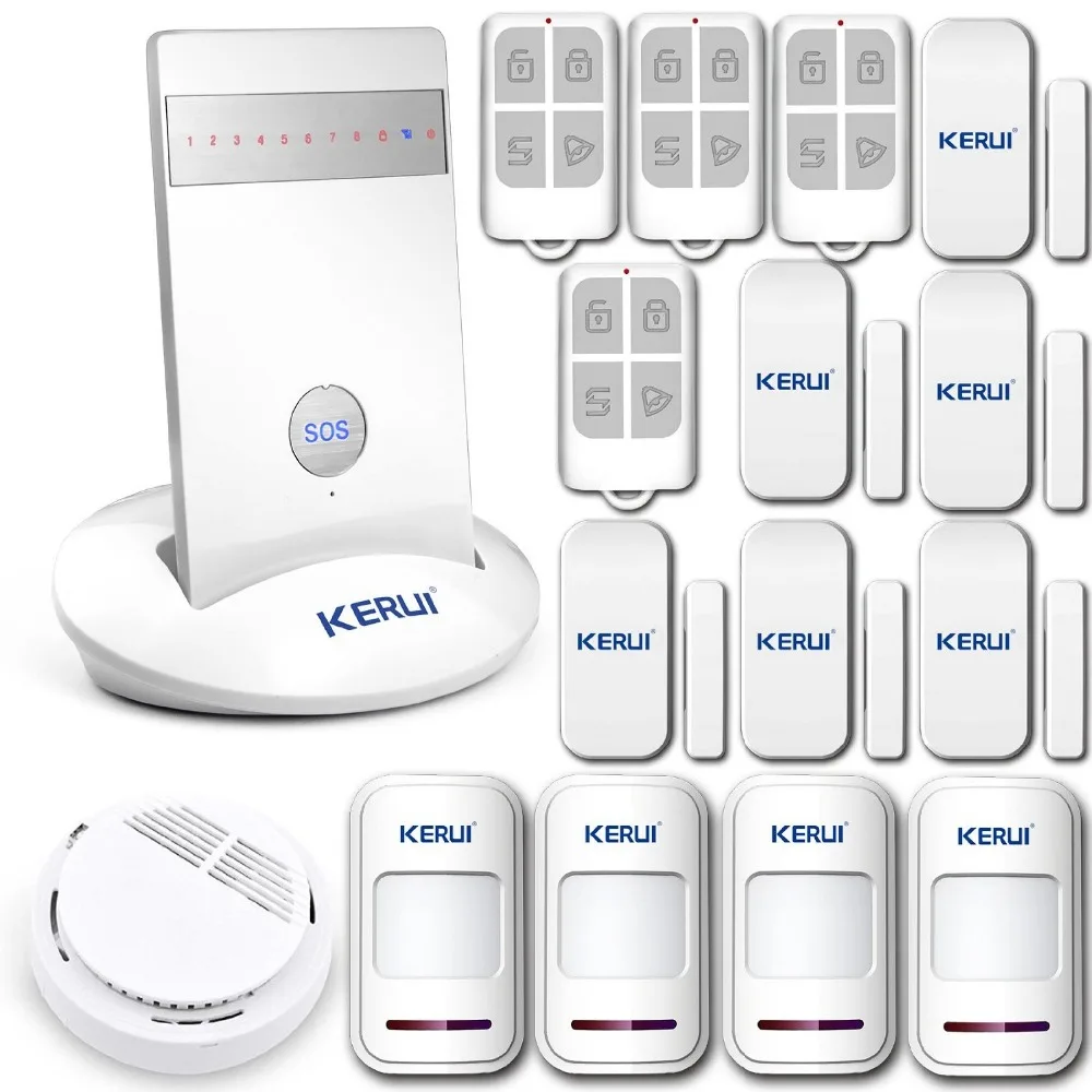 

2017 new Free shipping SOS Button Wireless SMS Home GSM Alarm systems House intelligent auto Burglar Door Security Alarm System