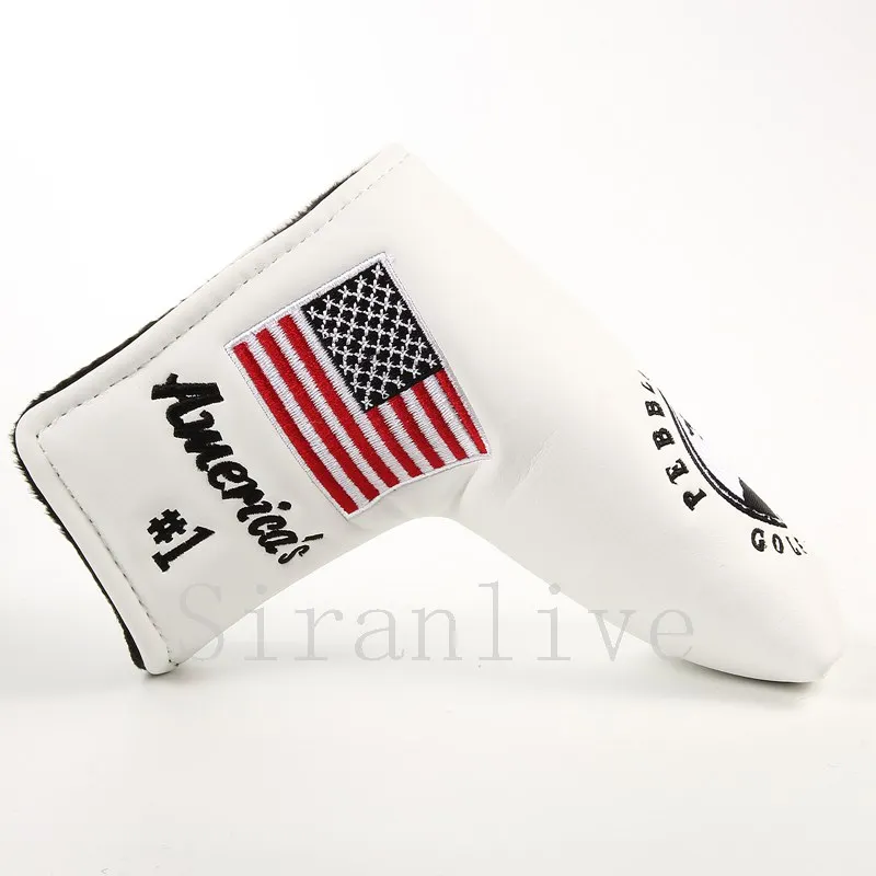

1pc Golf Blade Putter Head Covers For Golf Scotty Putter Embroidery Headcover