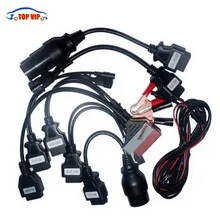 Высокий профессиональный полный набор 8 автомобильных кабелей TCS автомобильные кабели OBD2 OBDII соединительные Кабели диагностический инструмент кабели для OBDIICAT-cdp