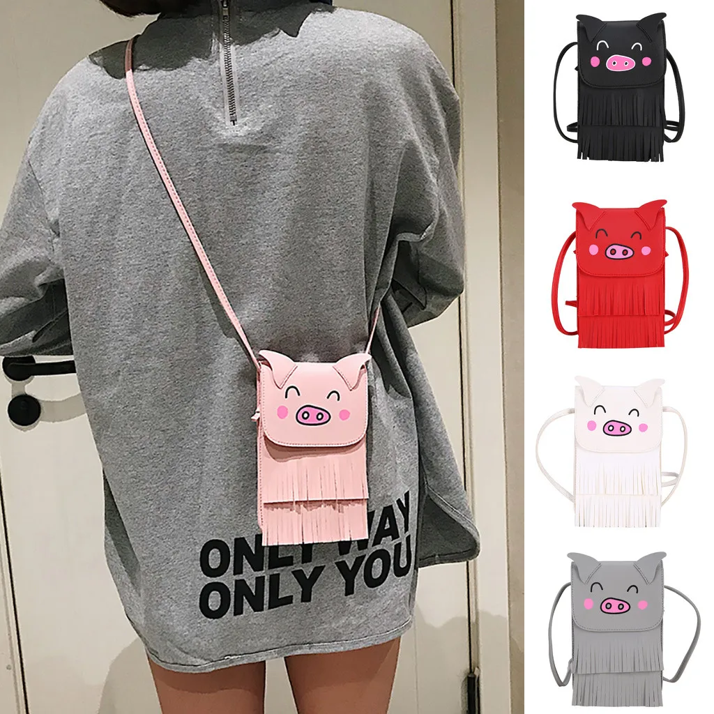 

MUQGEW Brand Pink Pig Mini Casual Small Messenger Bags Party Purse Famous Designer Shoulder Bags For Women Girl Student 2019