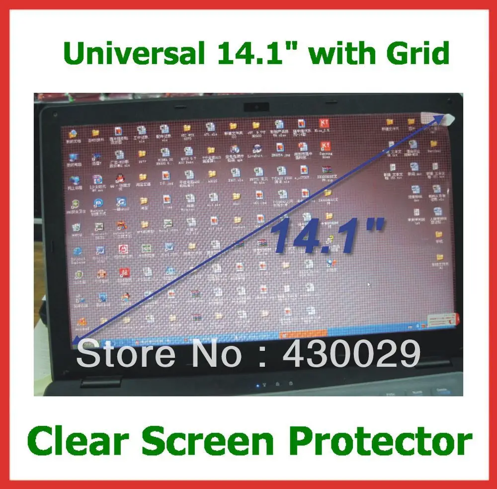 5 шт. Универсальный Ясно ЖК-дисплей Экран протектор с сетки 14,1 дюймов Защитная пленка для планшетных ПК ноутбуки Тетрадь Размеры 299,5x195,5 мм