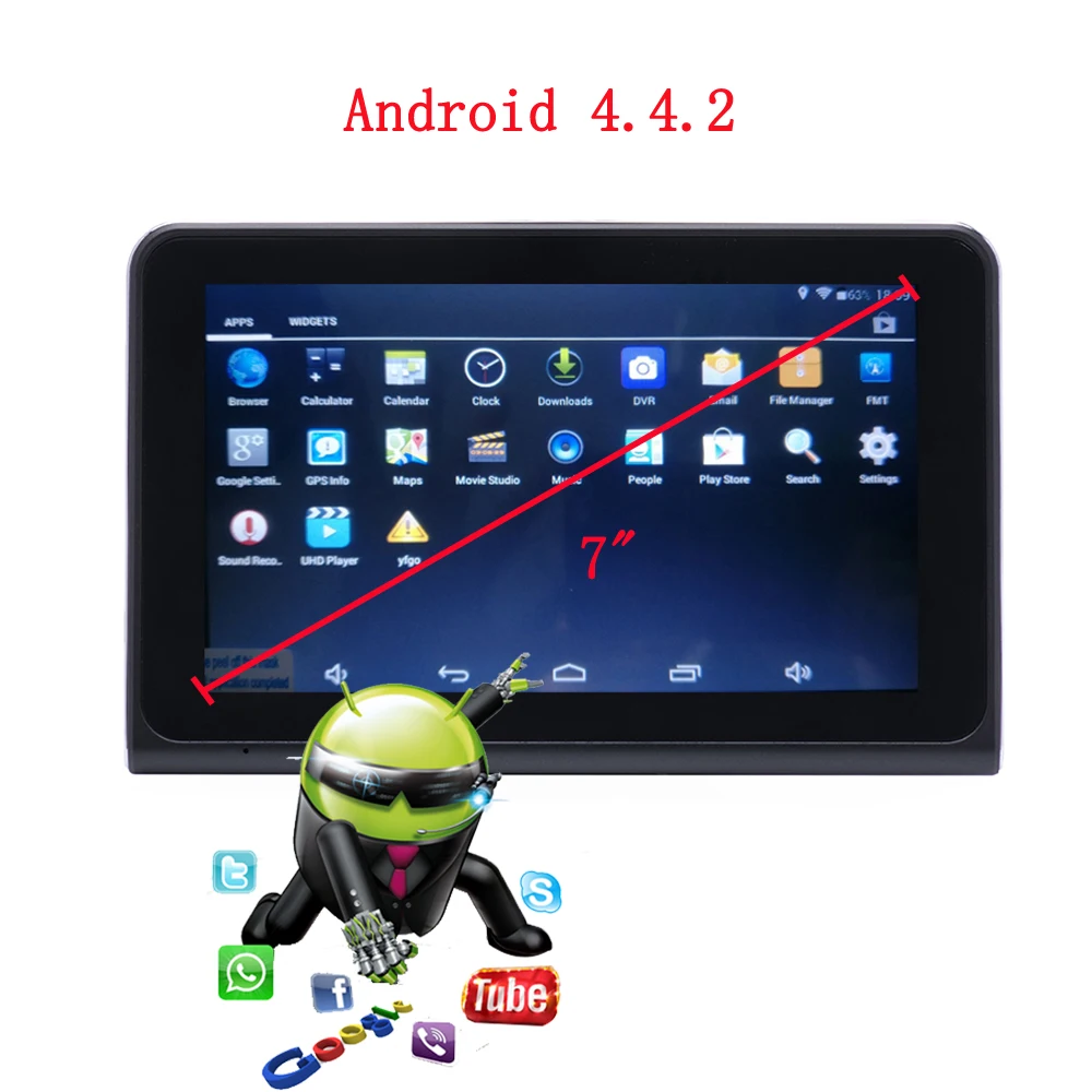 Podofo 7 &quotавтомобильный dvr Android видео регистраторы антирадары сенсорный экран DVRs