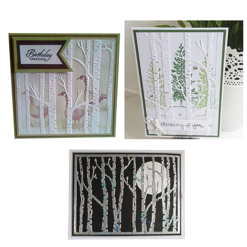 Eastshape Tree Frame Background Scrapbooking Metal Cutting