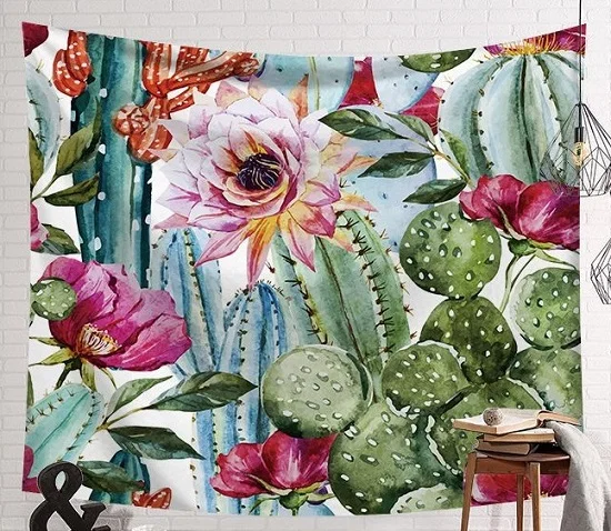 CAMMITEVER весна/лето цветочный Гобелен 3D гобелен цветок растение напечатанный настенный цветочный художественный ковер декоративное искусство