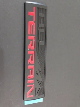 

NEW matte black+red ALL TERRAIN ENGINE EMBLEMS RACE MOTOR SWAP BADGE LOGO - 50 pcs