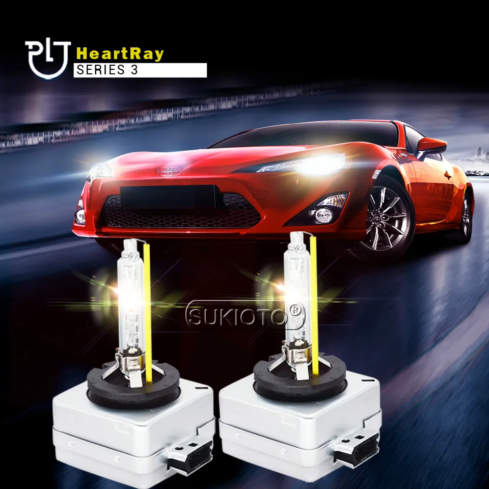 SUKIOTO 2PCS Xenon H1 D1S Heartray D2S H7 D2H H11 hid xenon Projector Lens bulb 4500K 5500K 6500K for BMW AUDI BENZ HONDA SEAT (6)
