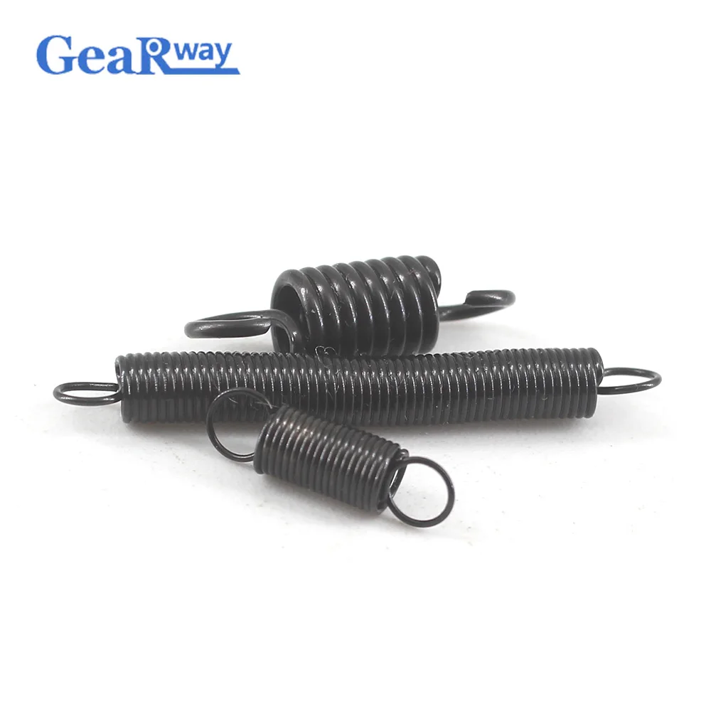 

Gearway 10pcs Extension Spring 0.6mm Thickness Tension Springs with Hooks 20-70mm Spring Steel Extension Springs