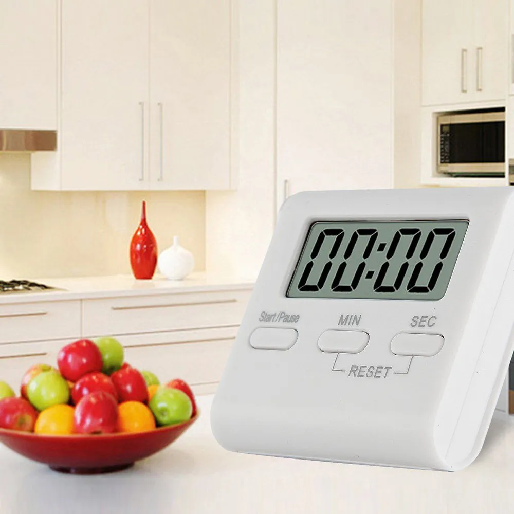 

Smart Kitchen Oven Timer LCD Kitchen Electronic Alarm Alarm ClockClock Home Work Timer Magnet Features Portable Countdown