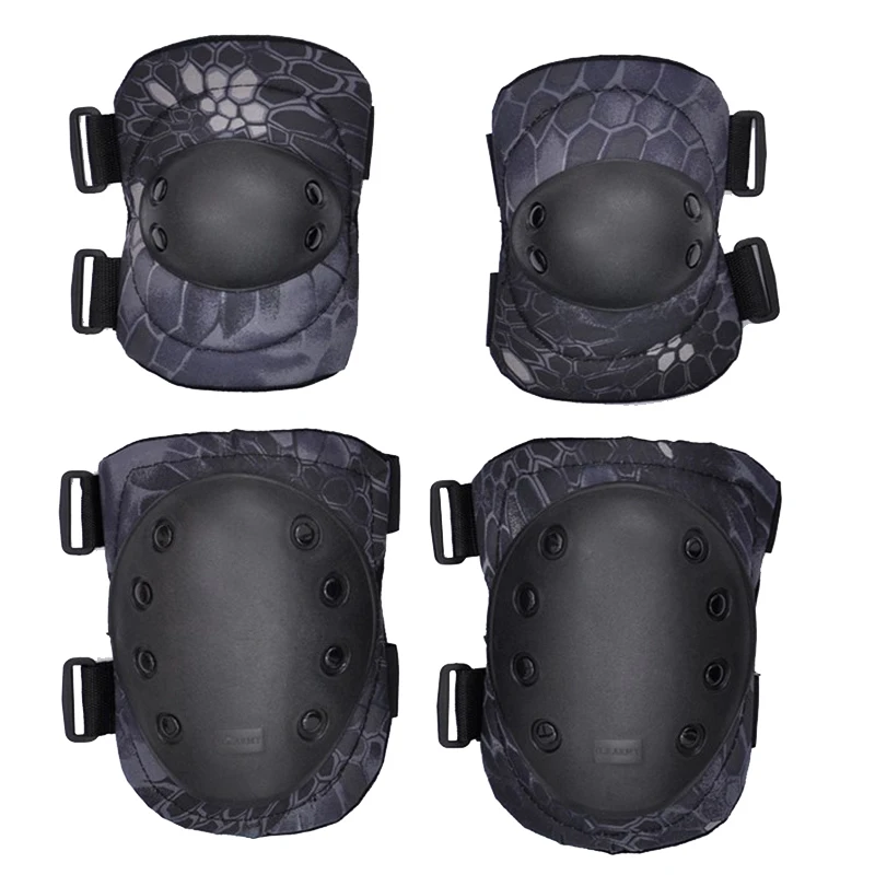 

TAK YIYING 6 Color Airsoft Tactical Knee & Elbow Protective Pads Set C