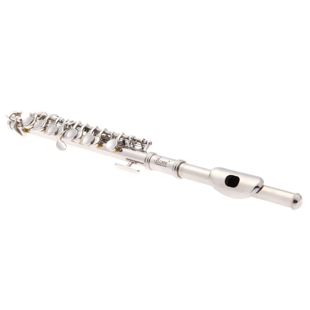 Piccolo Ottavino полуразмер Посеребренная флейта C Key cupronicel с смазка для пробки Ткань для очистки отвертка Мягкая коробка